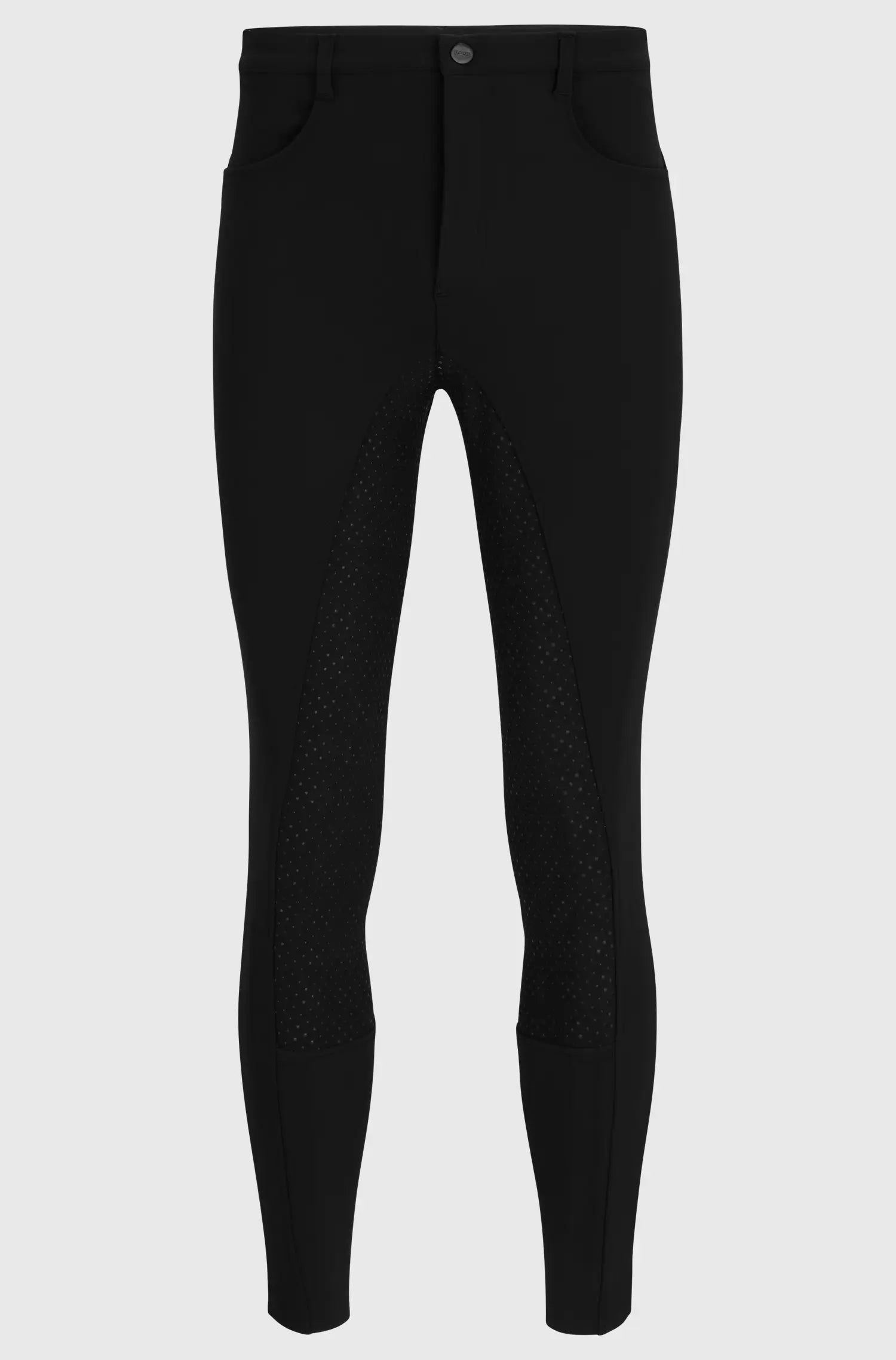 Black | Black riding pants on a white background