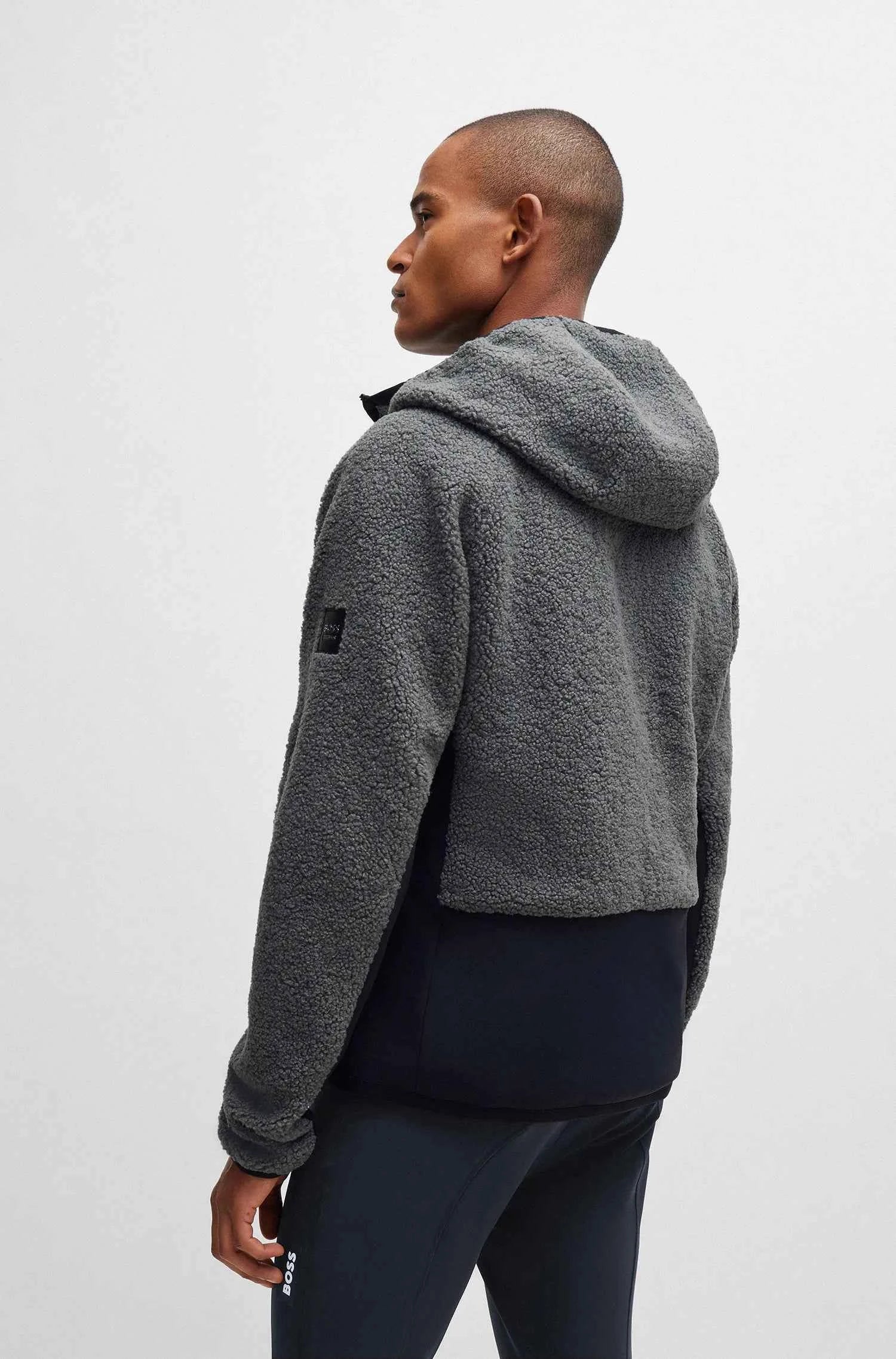 Russel Hybrid Teddy Puffer Jacket