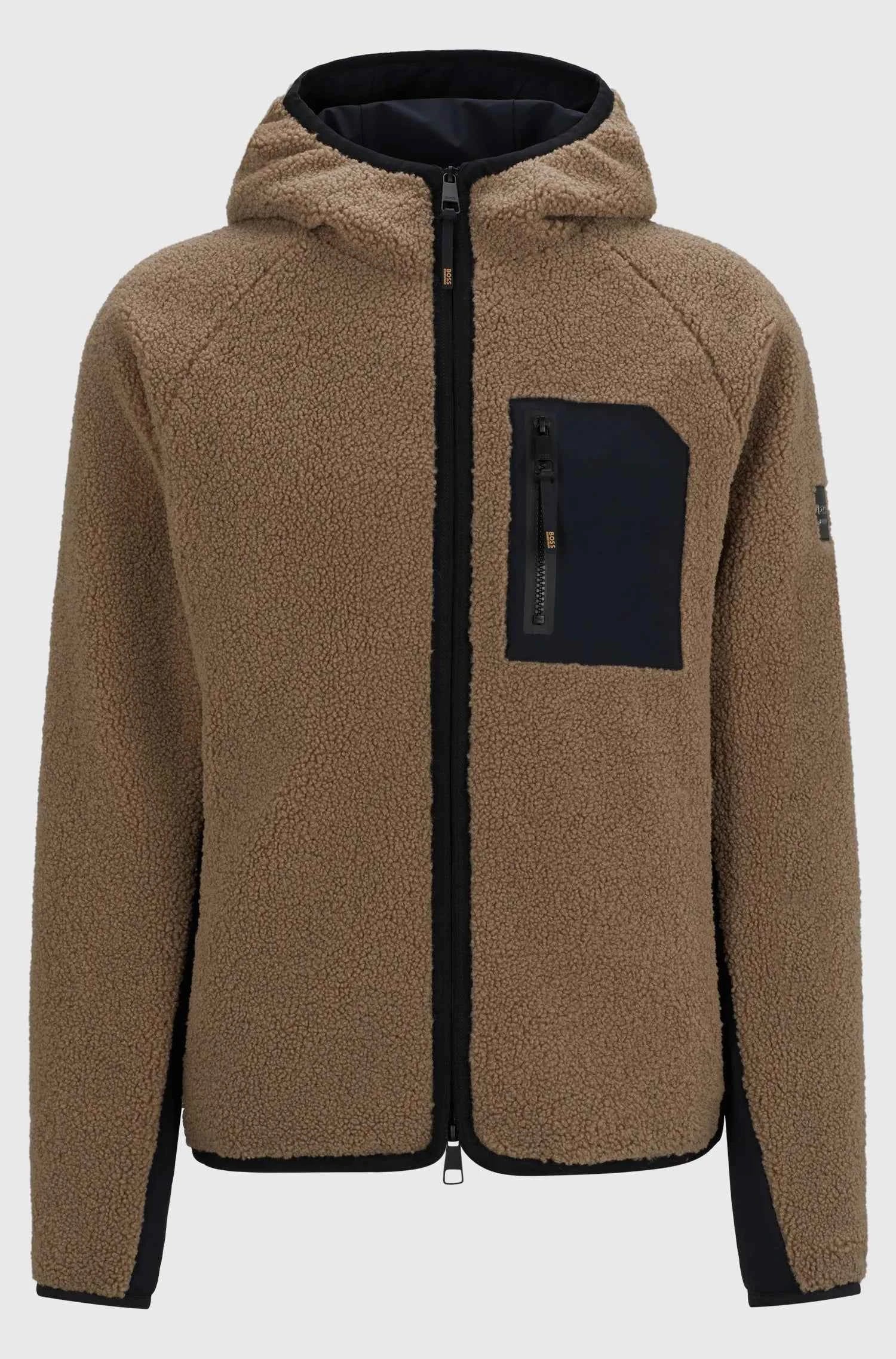 Russel Hybrid Teddy Puffer Jacket