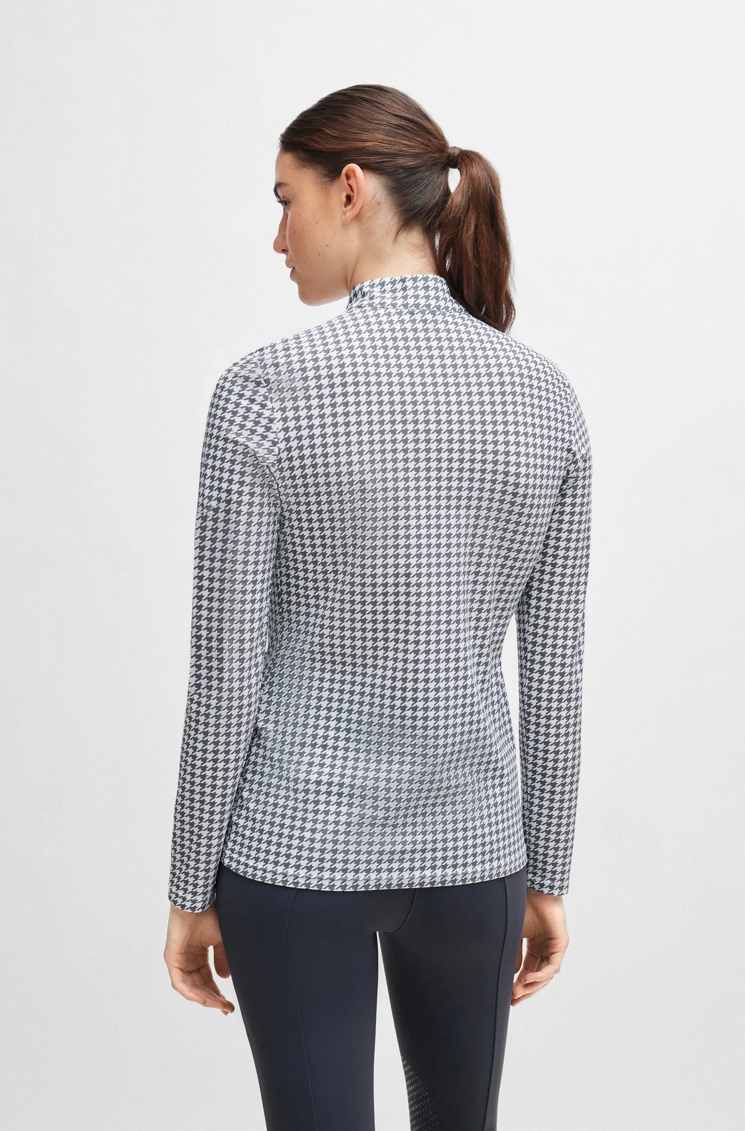 Rachel Training Shirt Houndstooth on Alexander Schill Shop, an official BOSS Equestrian Partner
