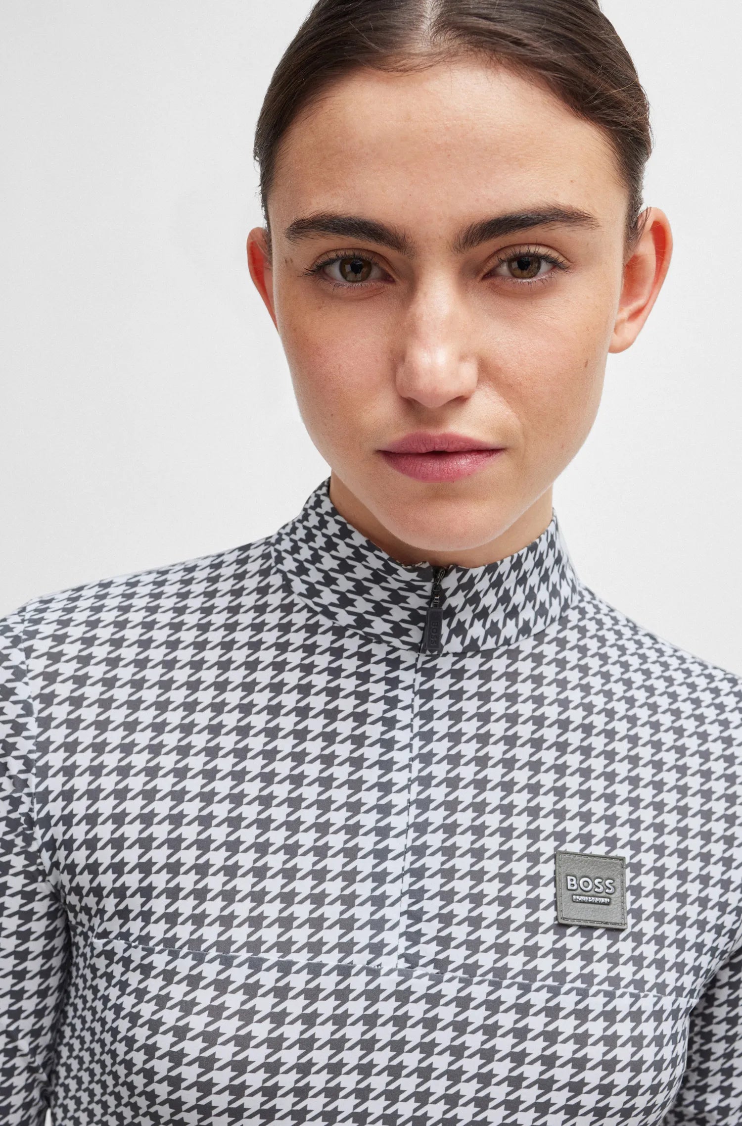 Rachel Training Shirt Houndstooth on Alexander Schill Shop, an official BOSS Equestrian Partner
