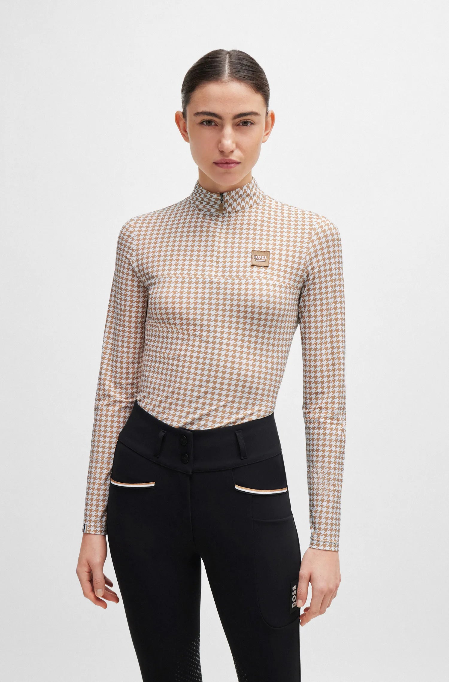 Rachel Training Shirt Houndstooth on Alexander Schill Shop, an official BOSS Equestrian Partner