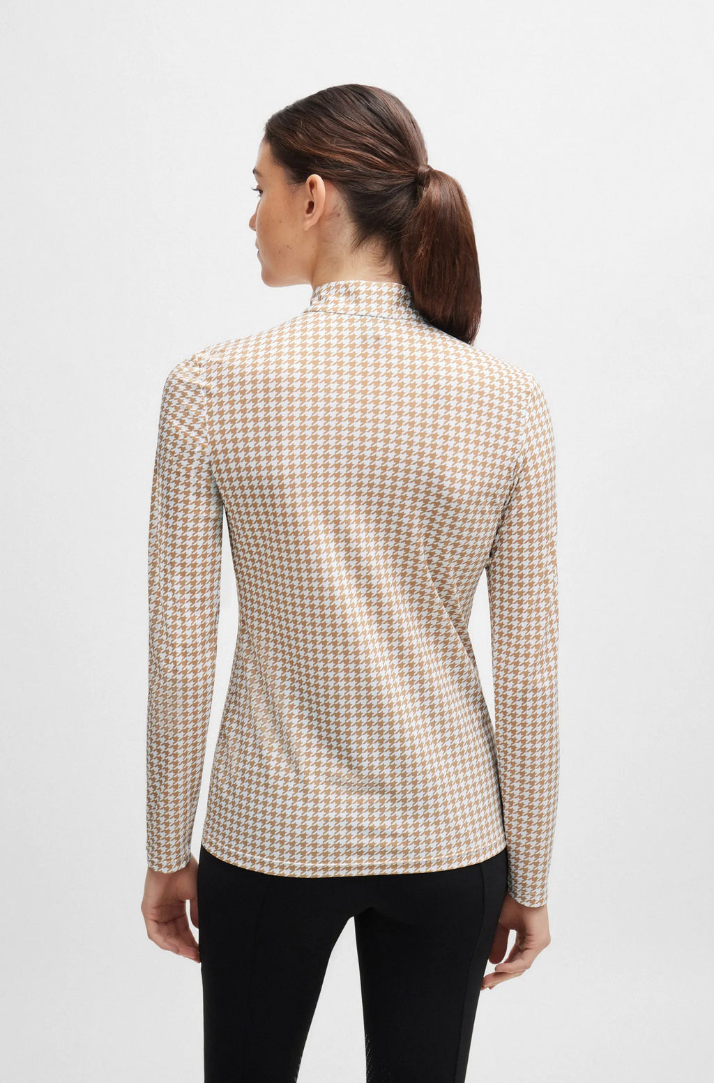 Rachel Training Shirt Houndstooth on Alexander Schill Shop, an official BOSS Equestrian Partner