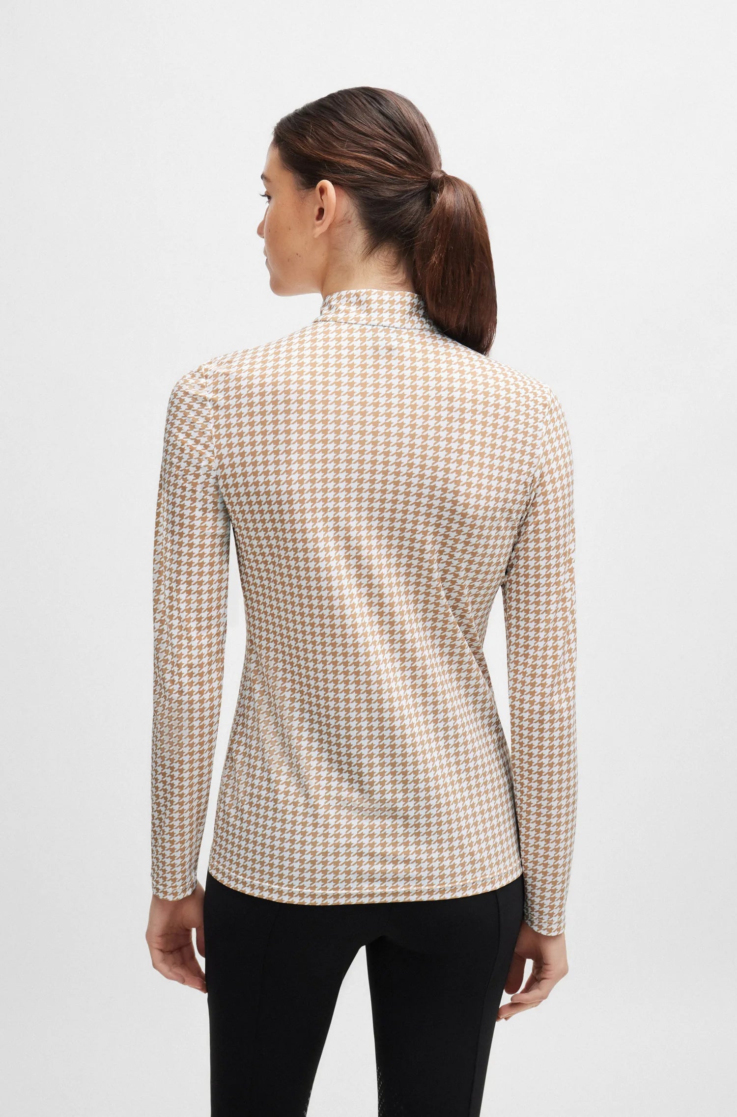 Rachel Training Shirt Houndstooth on Alexander Schill Shop, an official BOSS Equestrian Partner