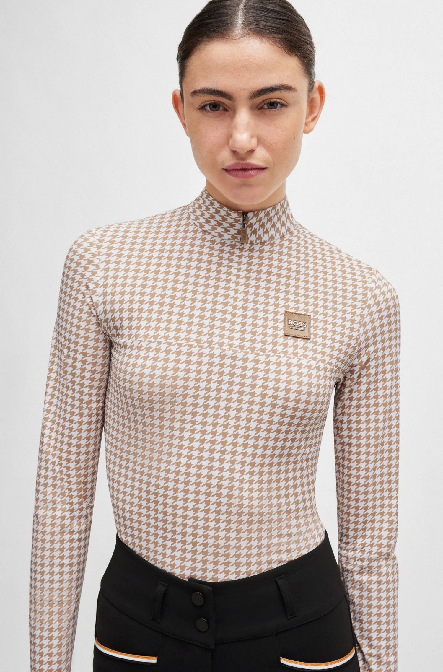 Rachel Training Shirt Houndstooth on Alexander Schill Shop, an official BOSS Equestrian Partner