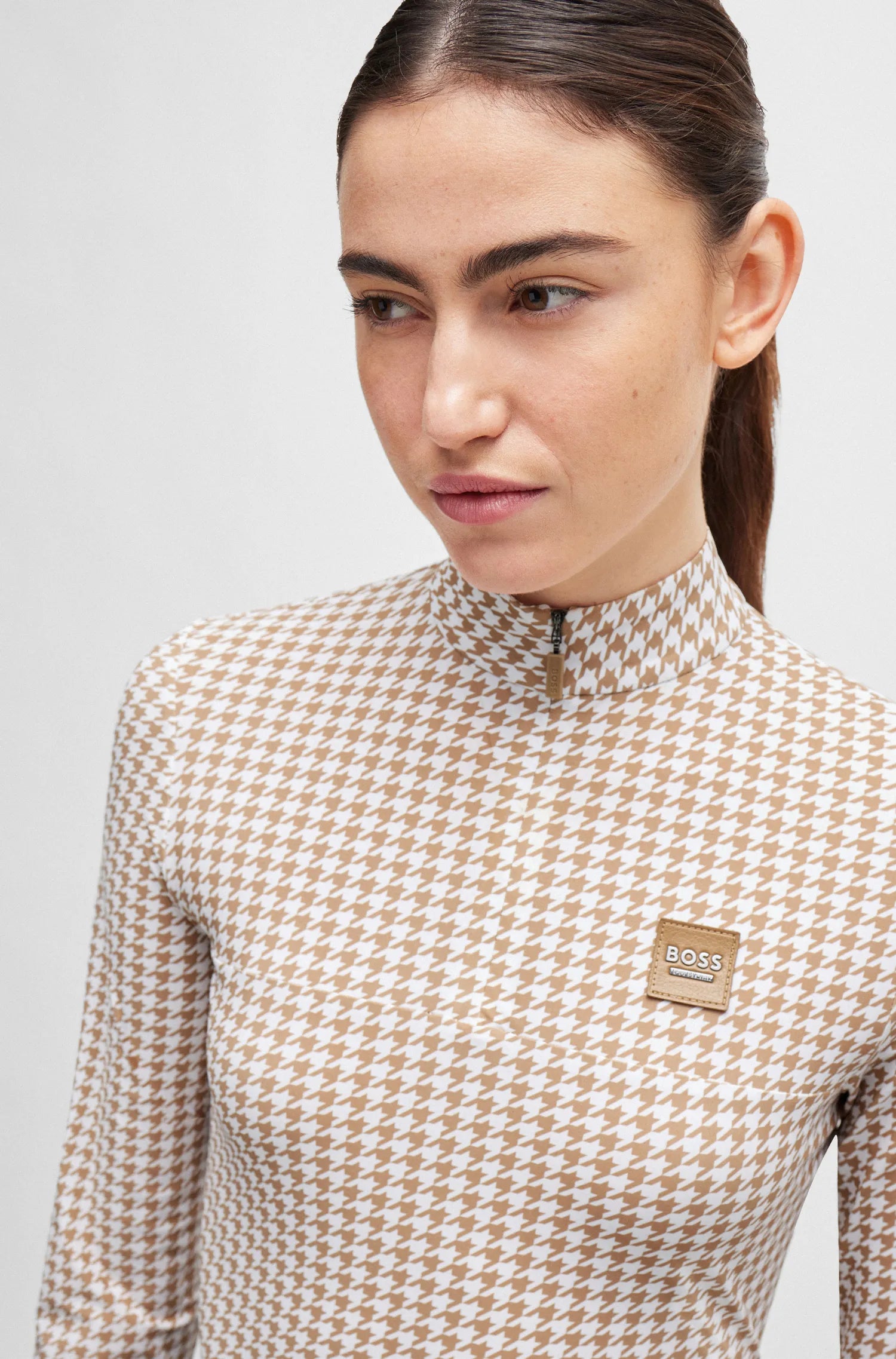 Rachel Training Shirt Houndstooth on Alexander Schill Shop, an official BOSS Equestrian Partner