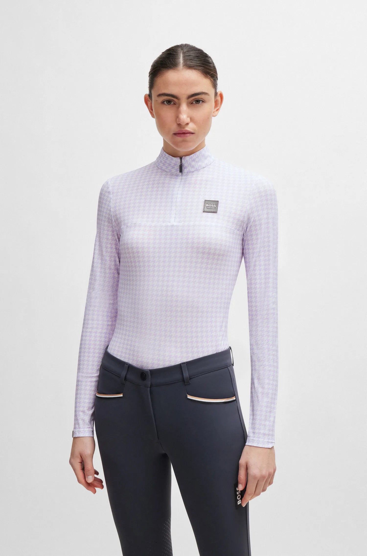 Rachel Training Shirt Houndstooth on Alexander Schill Shop, an official BOSS Equestrian Partner