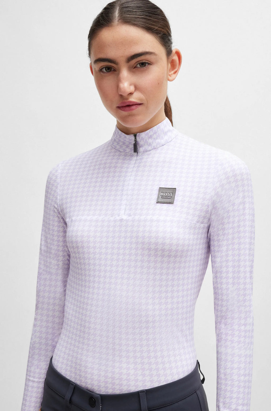 Rachel Training Shirt Houndstooth on Alexander Schill Shop, an official BOSS Equestrian Partner