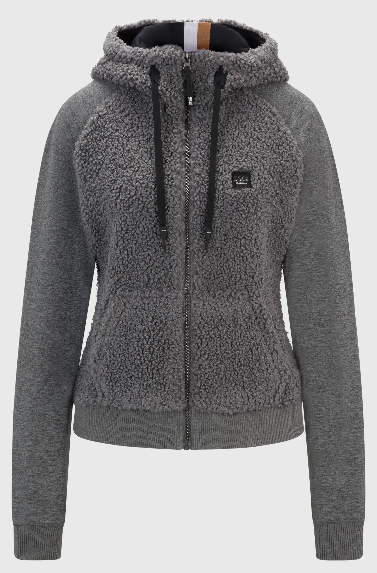 Riva Teddy Hybrid Zip Hoodie on Alexander Schill Shop, an official BOSS Equestrian Partner