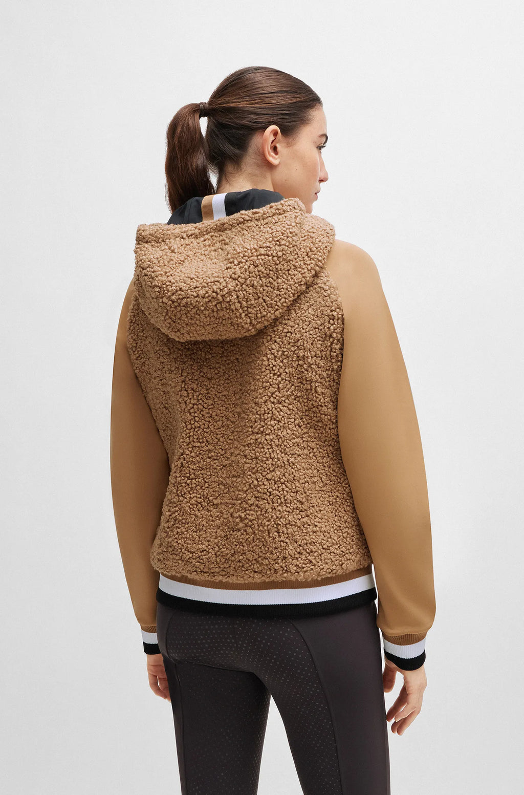 Riva Teddy Hybrid Zip Hoodie on Alexander Schill Shop, an official BOSS Equestrian Partner