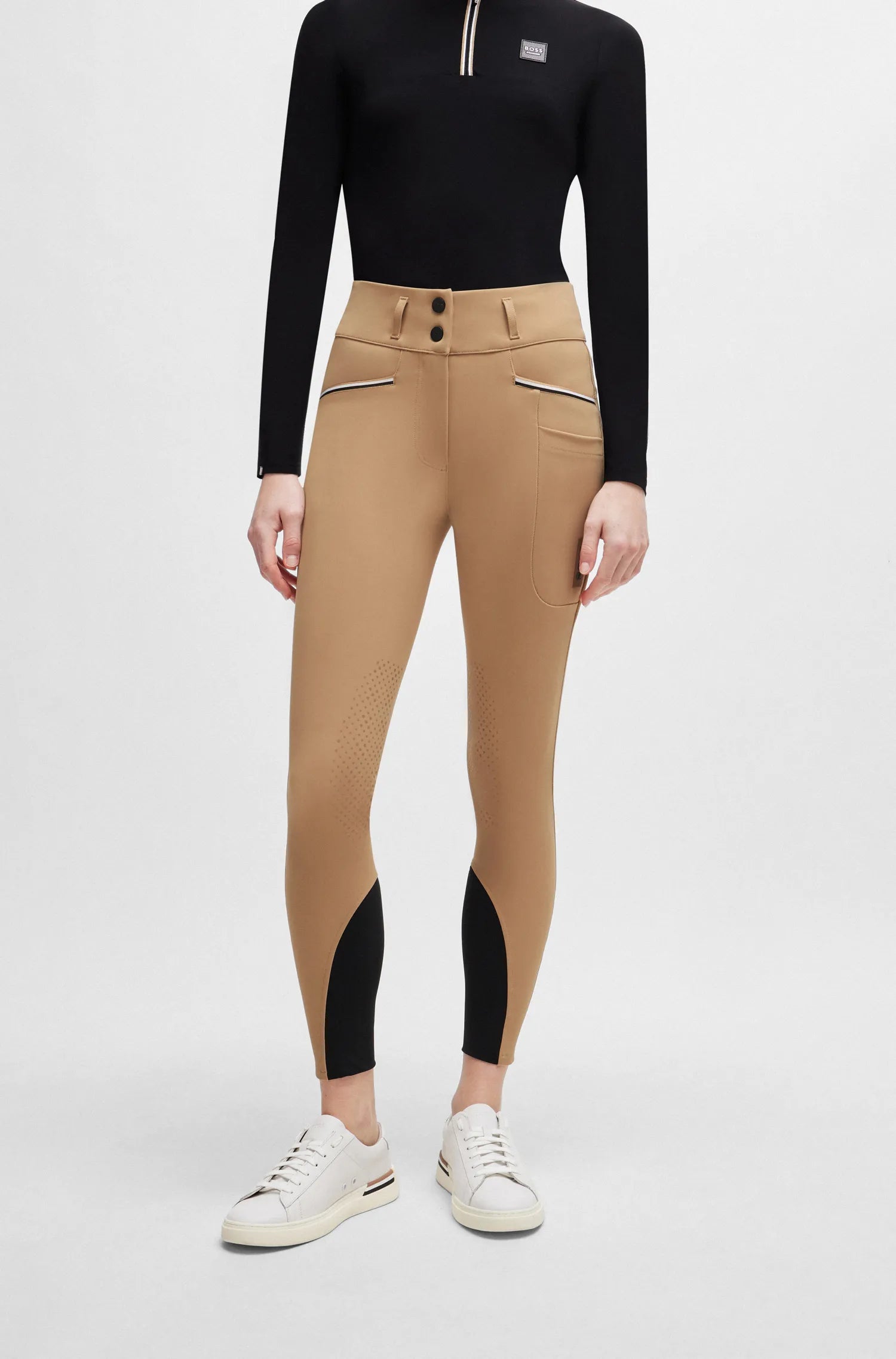 Hannah High Waist Knee Grip Breeches on Alexander Schill Shop, an official BOSS Equestrian Partner