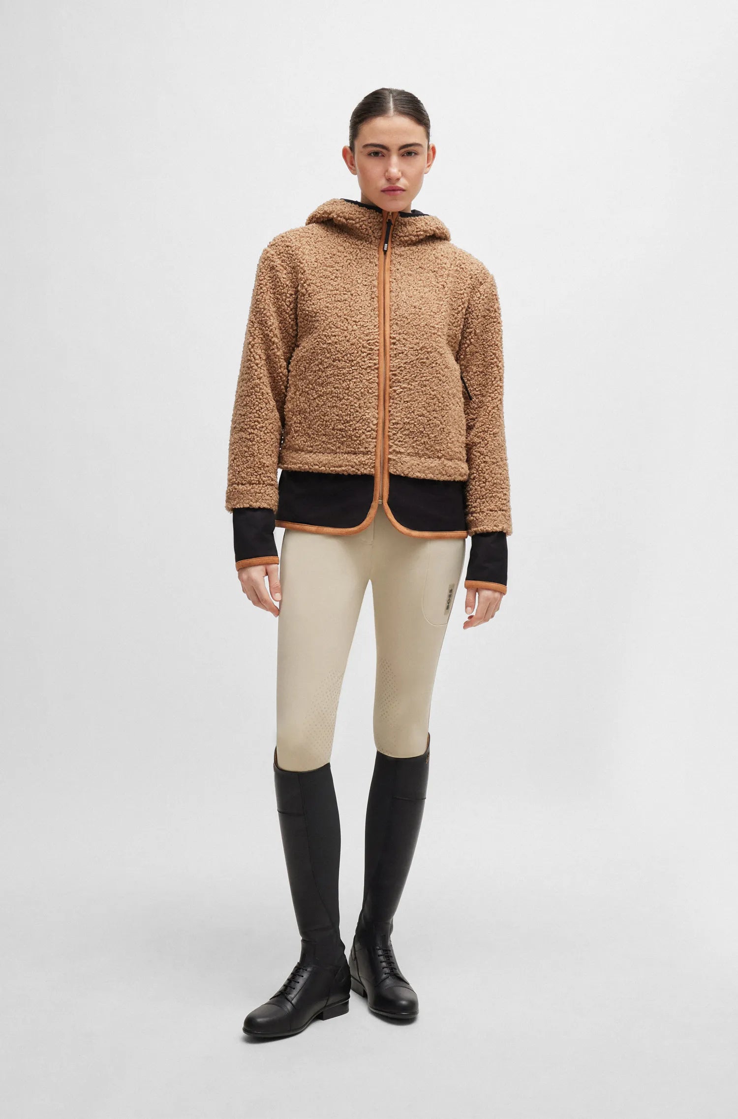 Hannah High Waist Knee Grip Breeches on Alexander Schill Shop, an official BOSS Equestrian Partner