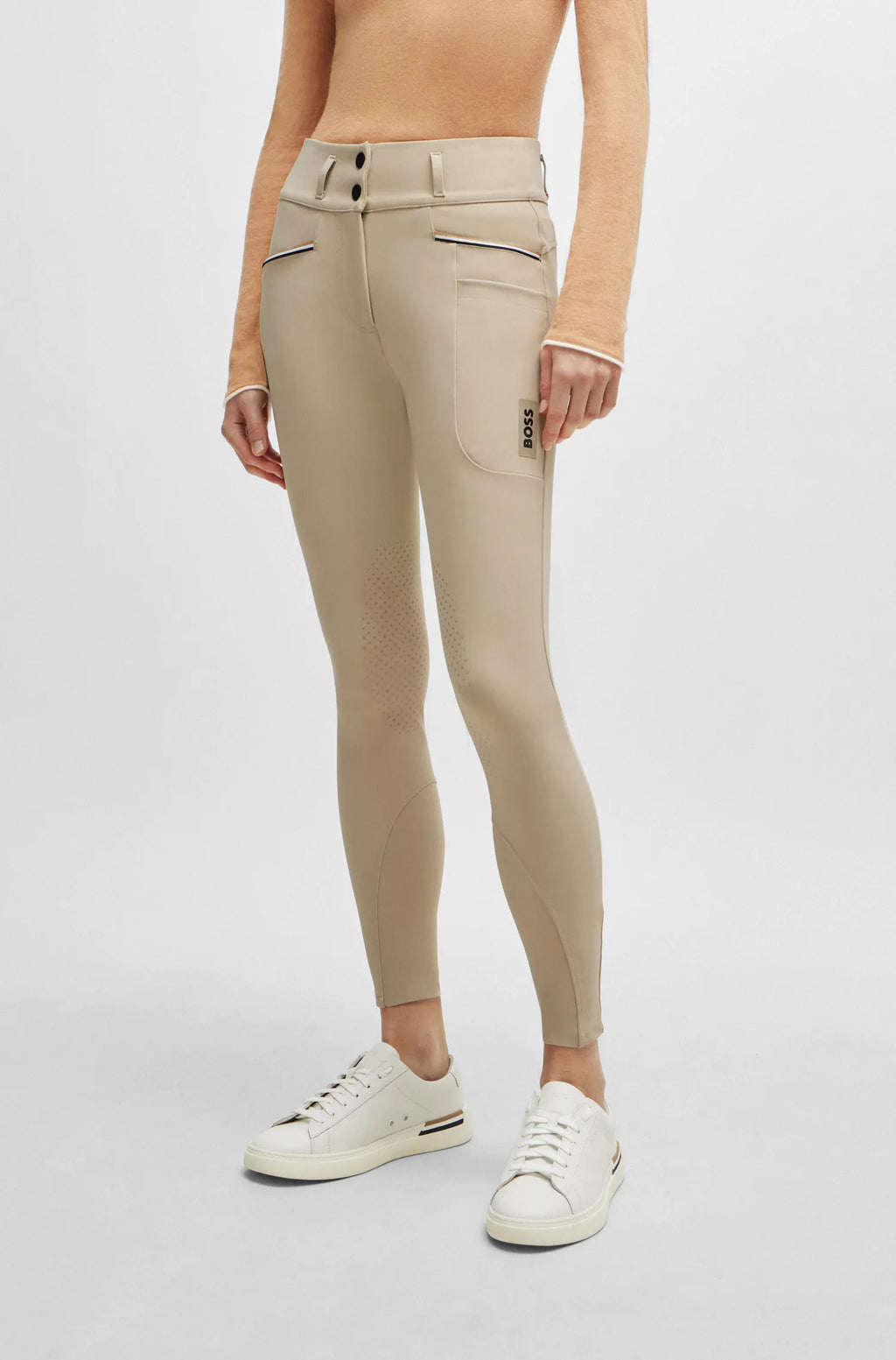 Hannah High Waist Knee Grip Breeches on Alexander Schill Shop, an official BOSS Equestrian Partner