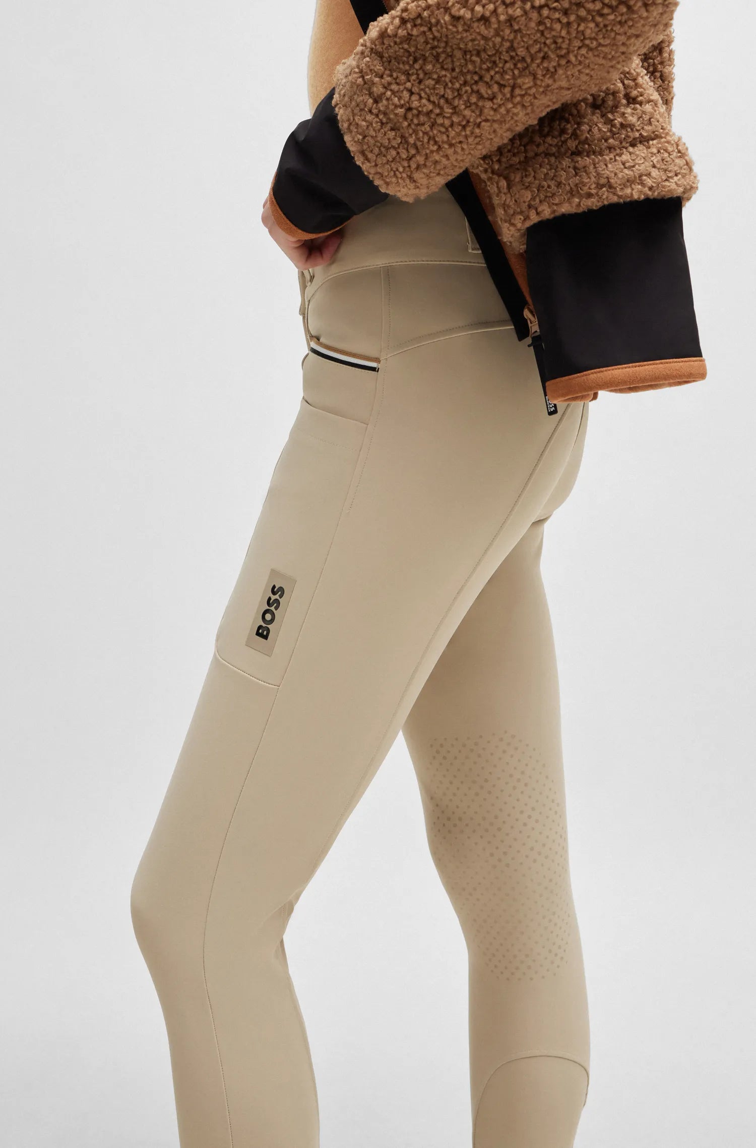 Hannah High Waist Knee Grip Breeches on Alexander Schill Shop, an official BOSS Equestrian Partner