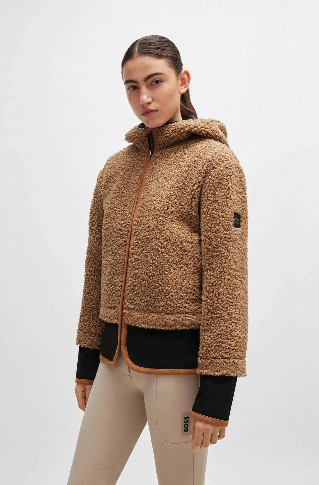 Lucy Hybrid Teddy Puffer Jacket