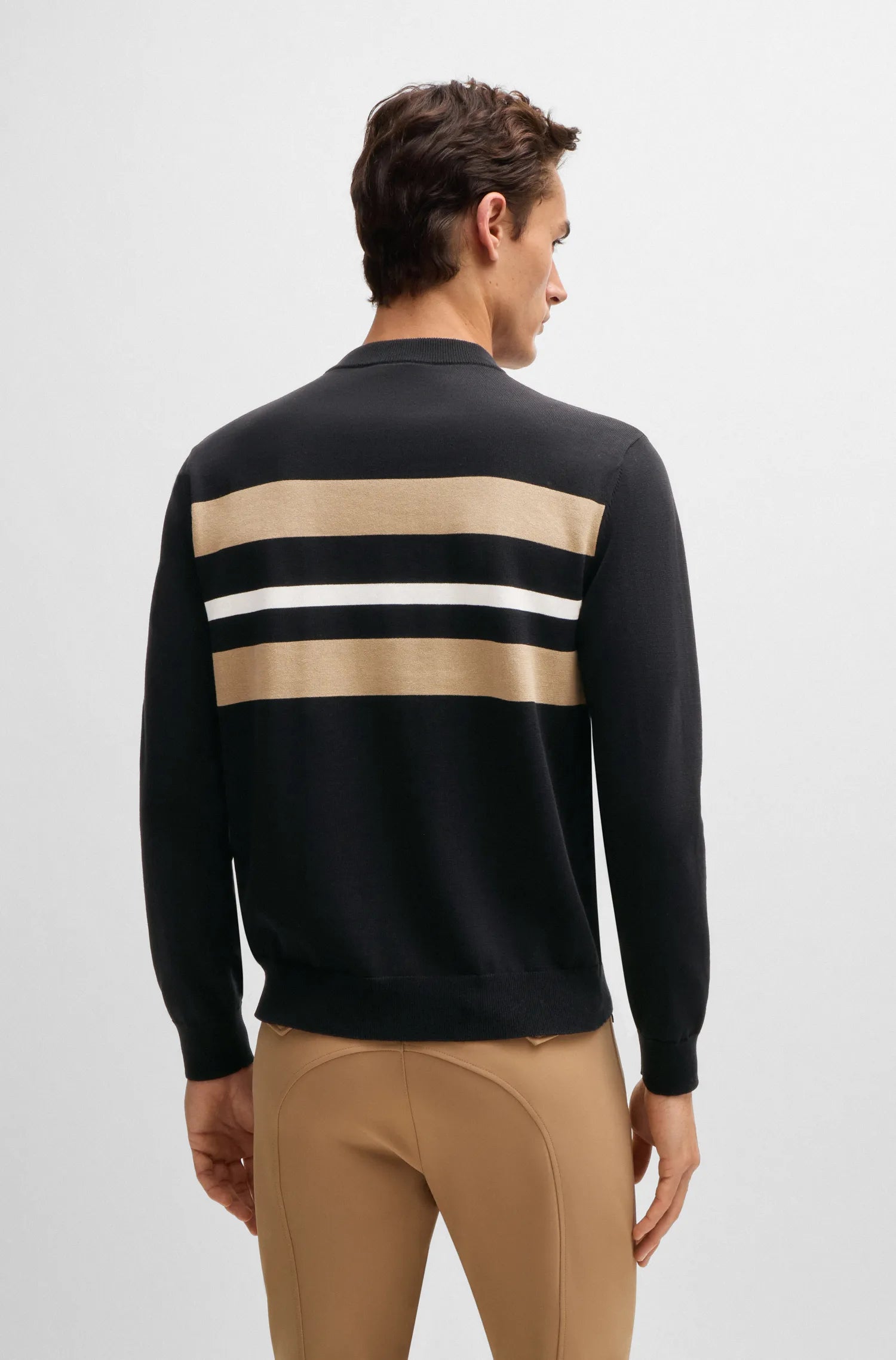 Brad Knitwear Logo Jumper on Alexander Schill Shop, an official BOSS Equestrian Partner
