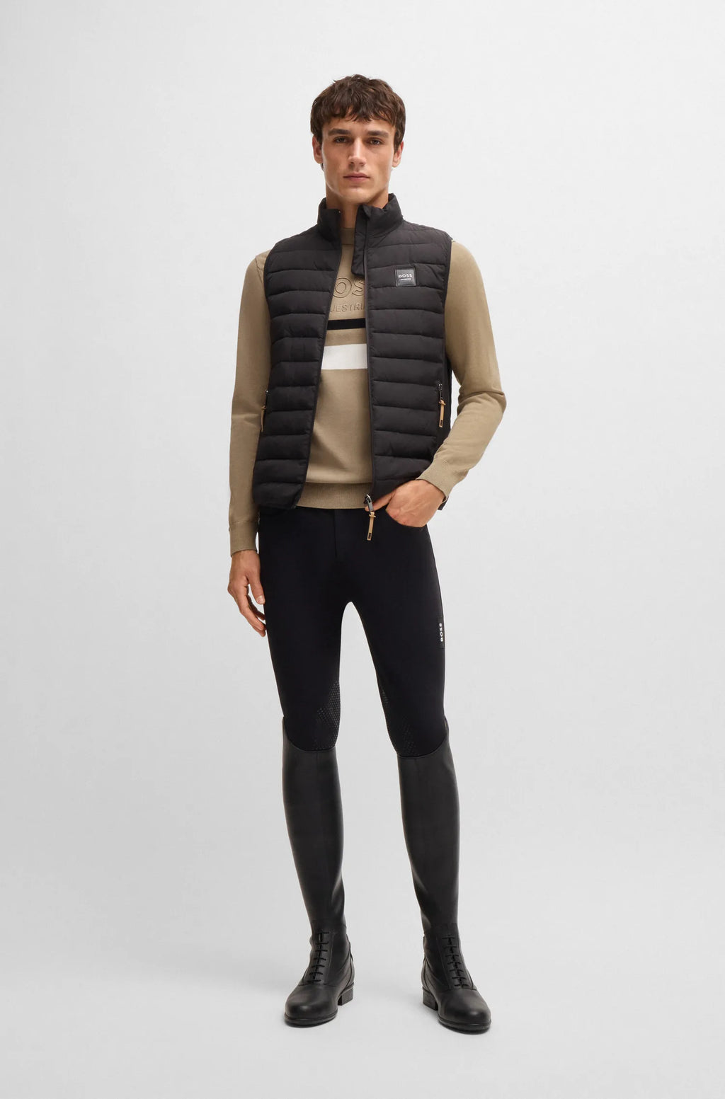 Brad Knitwear Logo Jumper on Alexander Schill Shop, an official BOSS Equestrian Partner