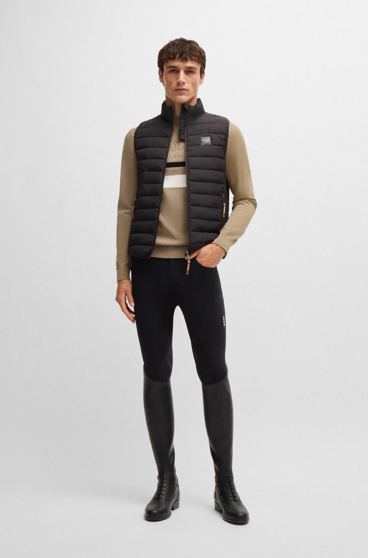 Brad Knitwear Logo Jumper on Alexander Schill Shop, an official BOSS Equestrian Partner