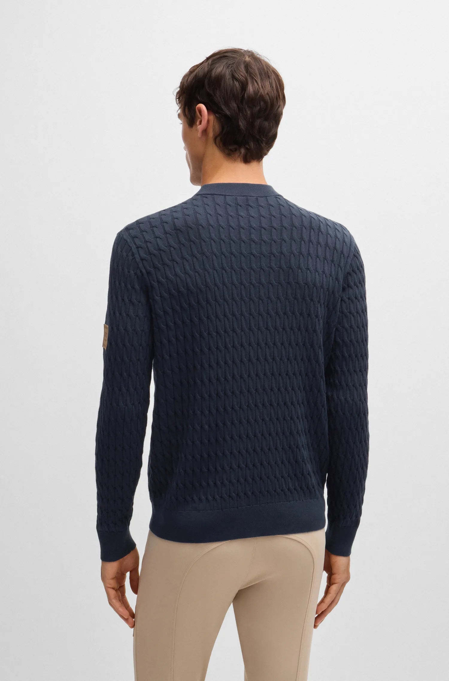 Jason Cable Knit Jumper on Alexander Schill Shop, an official BOSS Equestrian Partner
