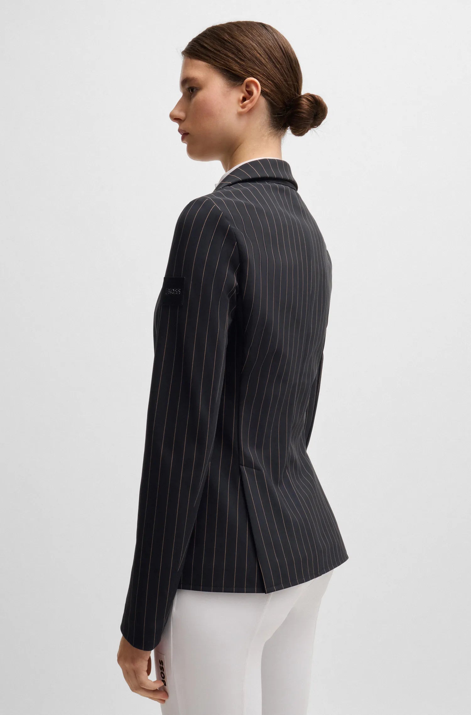 Anna Show Jacket Pinstripes Black on Alexander Schill Shop, an official BOSS Equestrian Partner