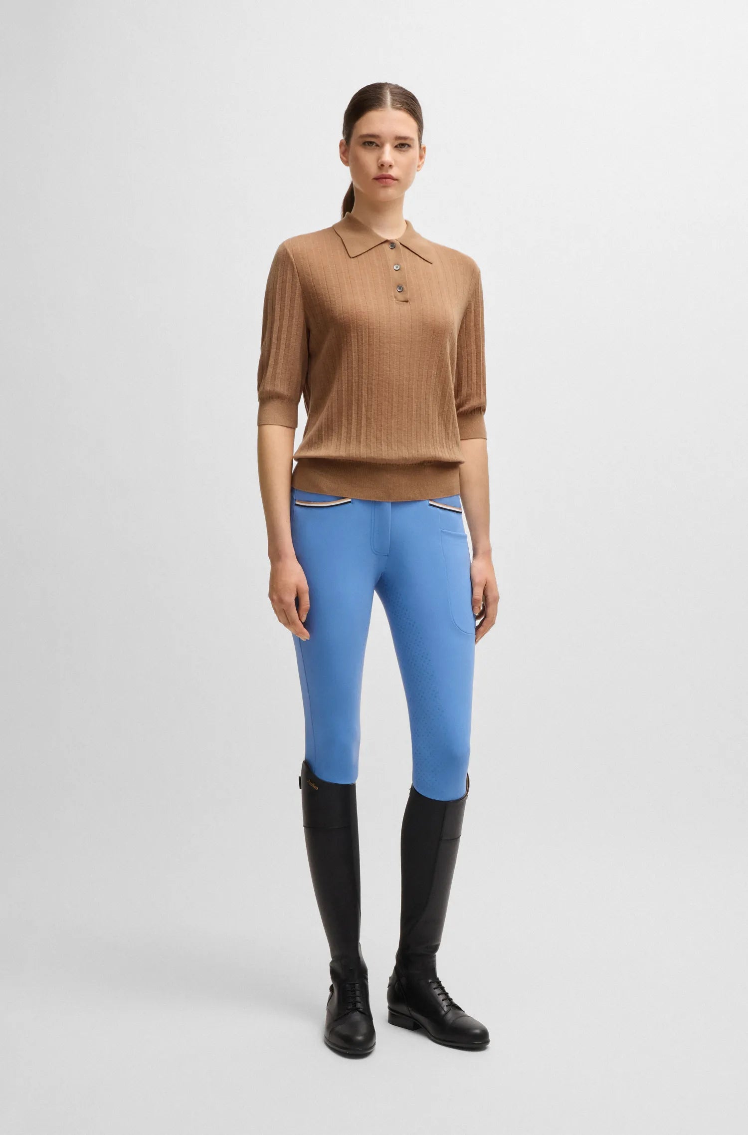 Corey Knitwear Polo on Alexander Schill Shop, an official BOSS Equestrian Partner