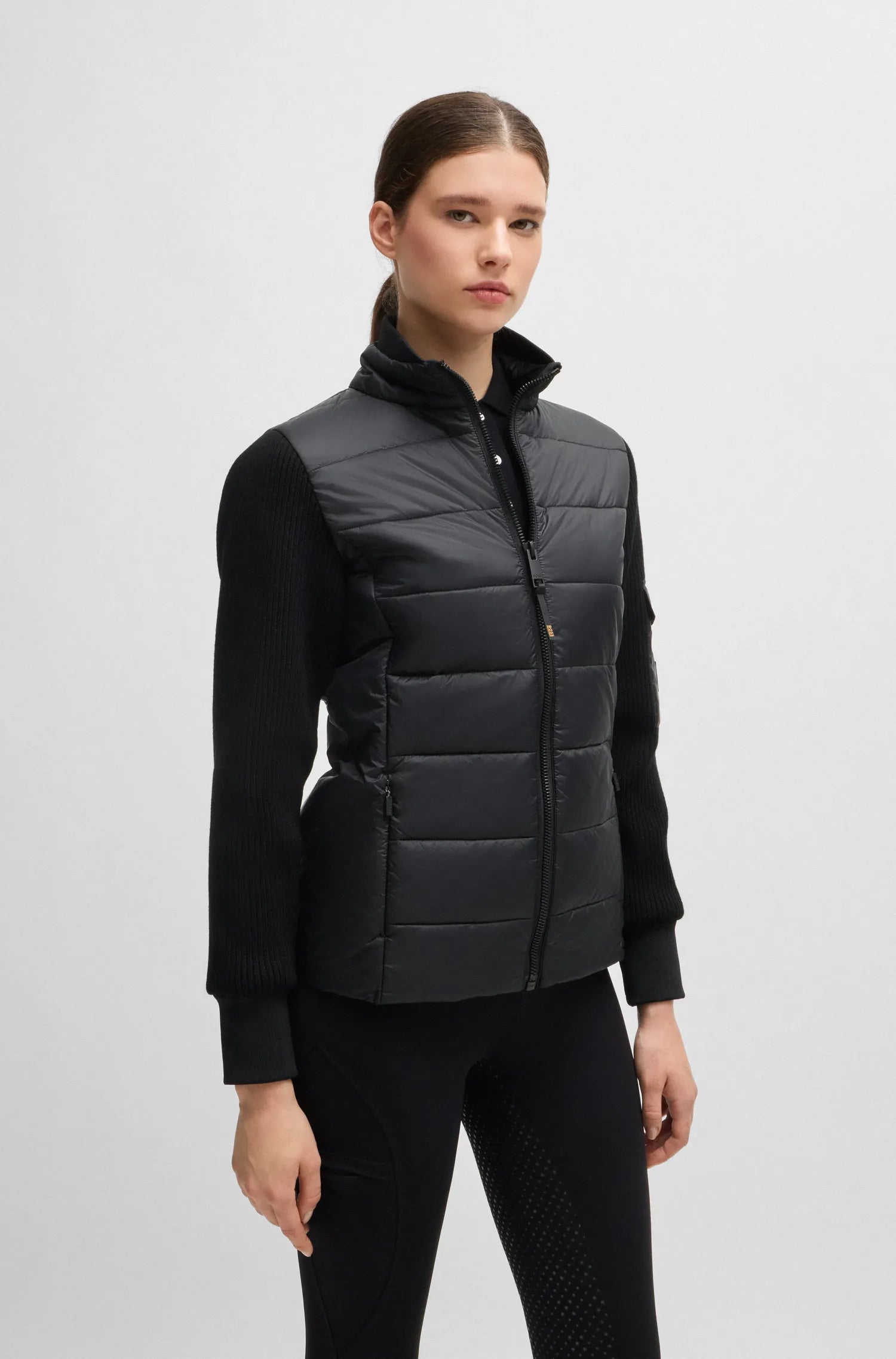 Yara Light Puffer Knitwear Jacket on Alexander Schill Shop, an official BOSS Equestrian Partner