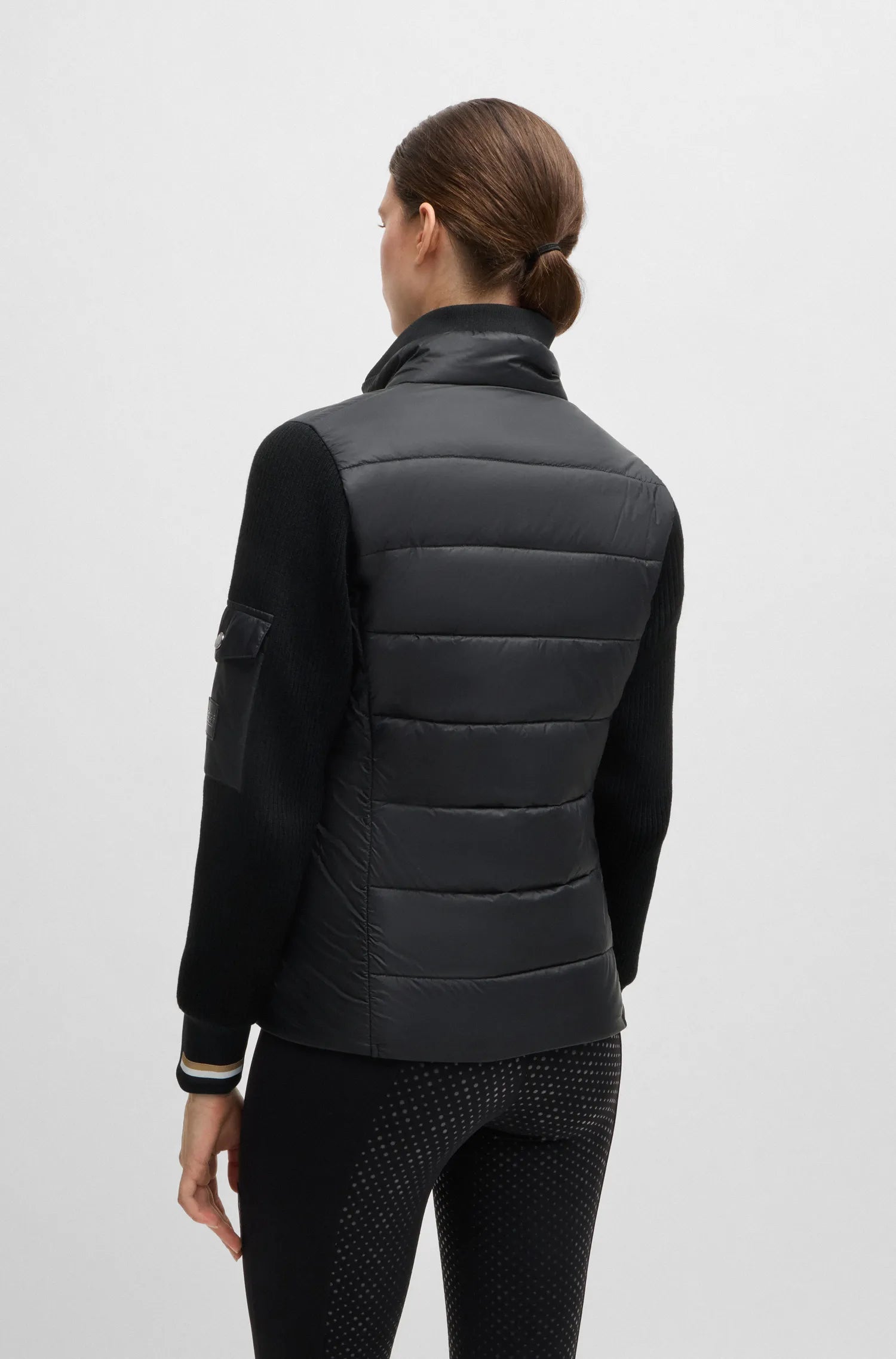 Yara Light Puffer Knitwear Jacket on Alexander Schill Shop, an official BOSS Equestrian Partner
