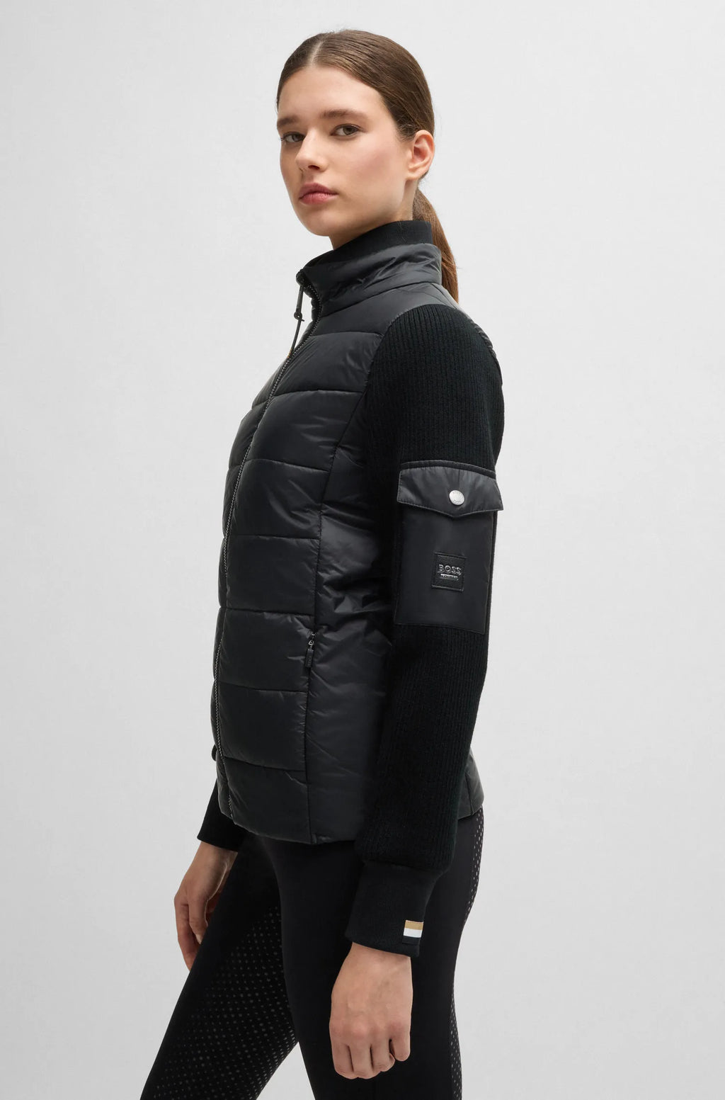 Yara Light Puffer Knitwear Jacket on Alexander Schill Shop, an official BOSS Equestrian Partner