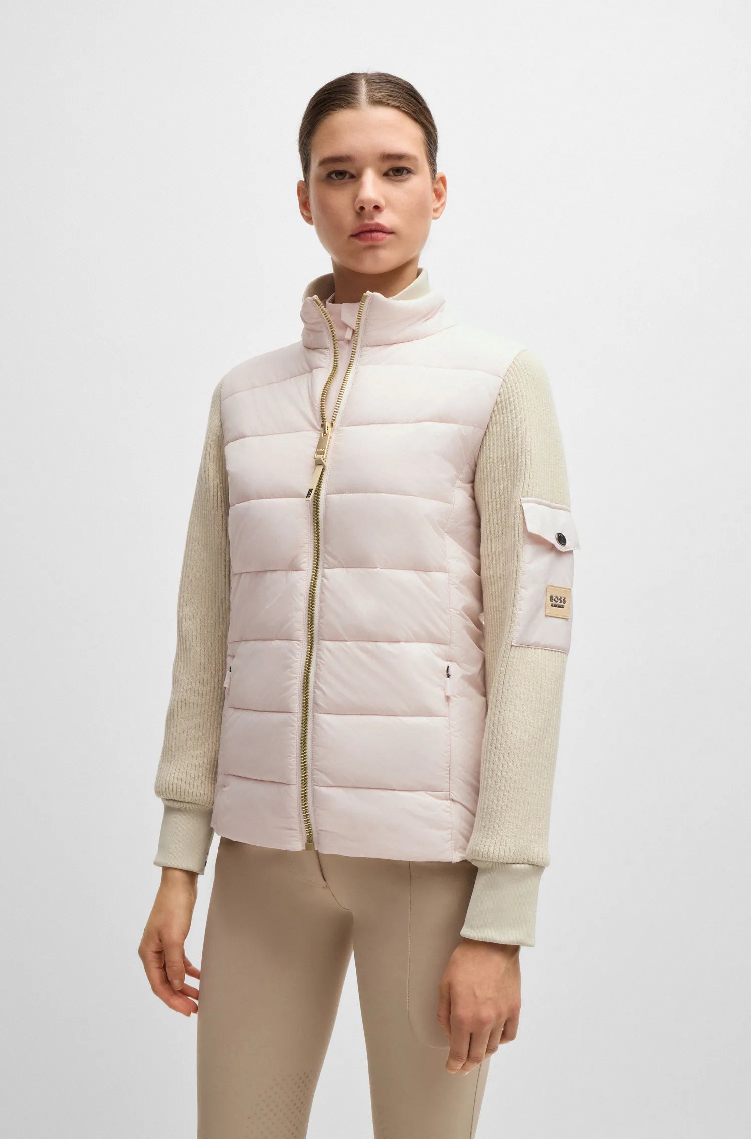 Yara Light Puffer Knitwear Jacket on Alexander Schill Shop, an official BOSS Equestrian Partner