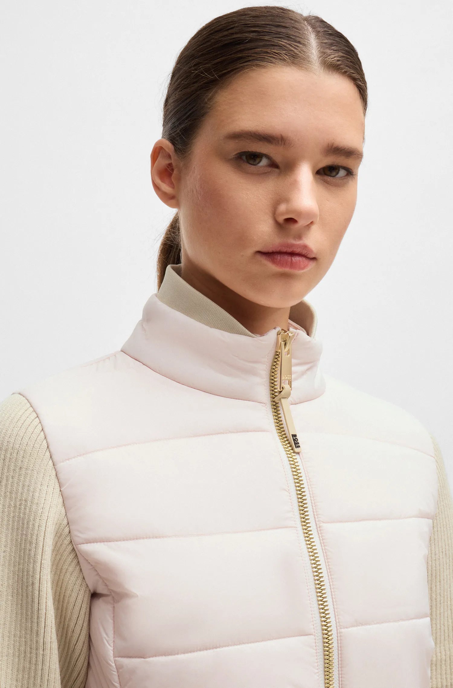 Yara Light Puffer Knitwear Jacket on Alexander Schill Shop, an official BOSS Equestrian Partner
