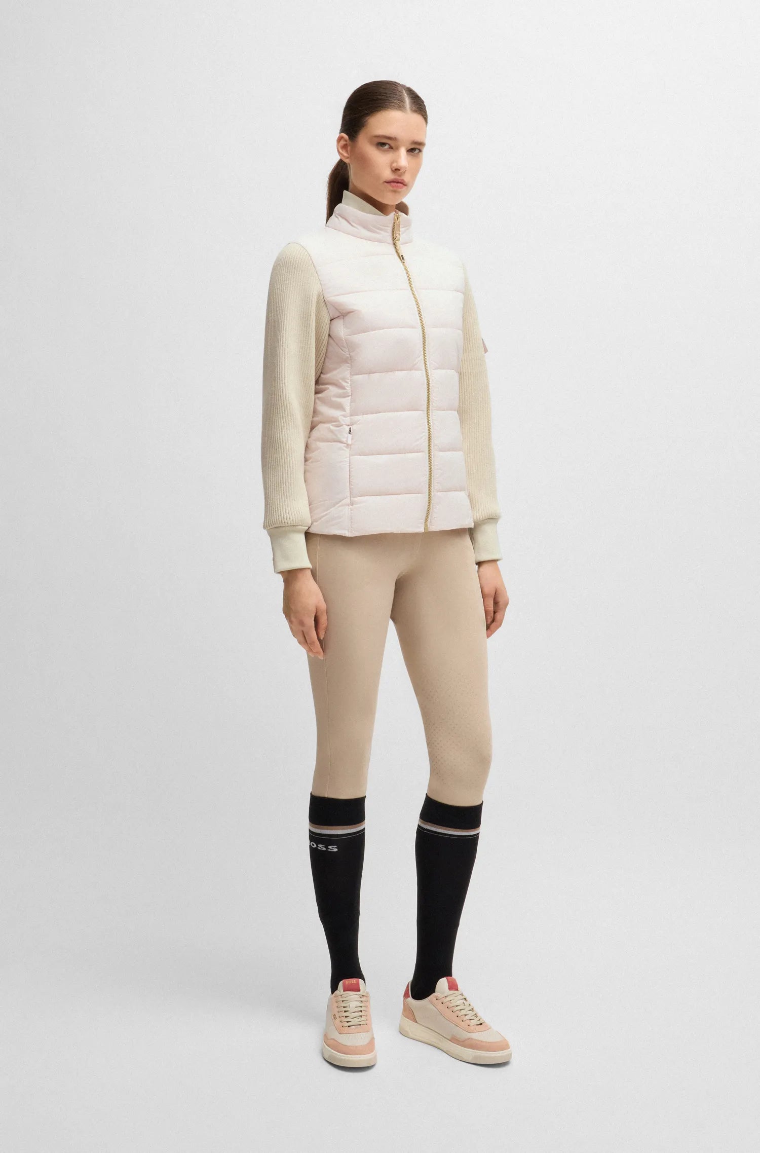 Yara Light Puffer Knitwear Jacket on Alexander Schill Shop, an official BOSS Equestrian Partner