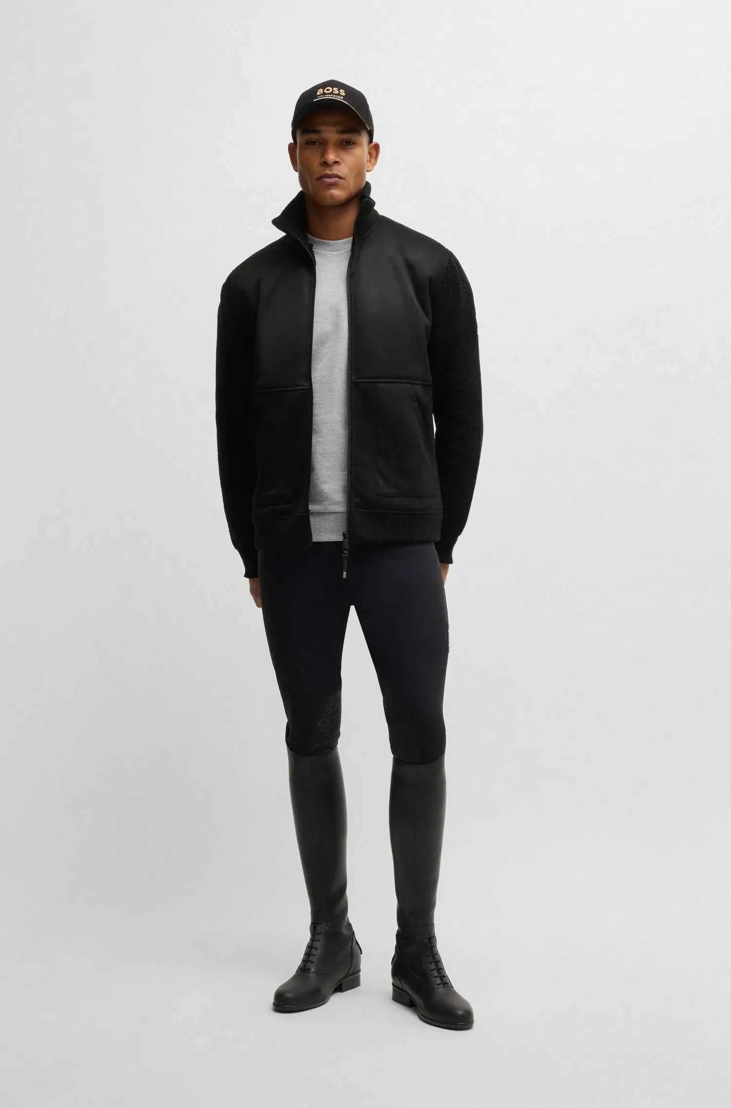 Taylor Alcantara Bomber Jacket