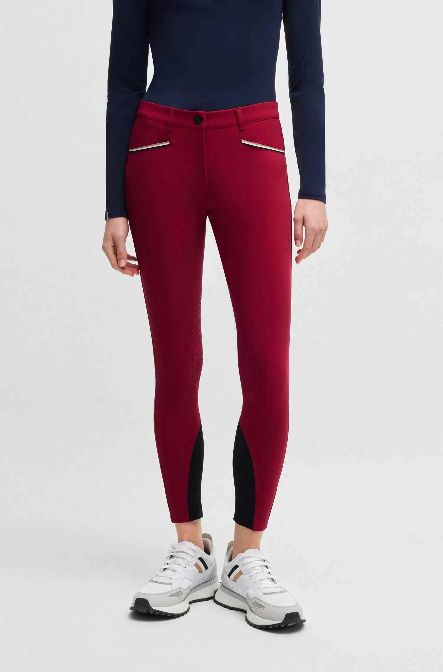 Hazel Knee Grip Breeches Glitter Logo