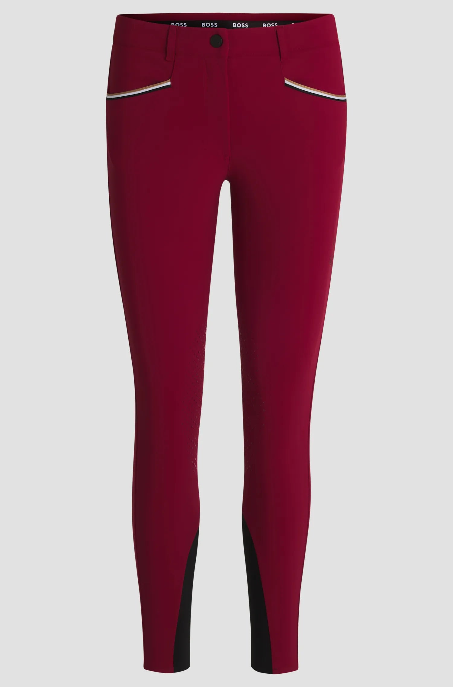 Hazel Knee Grip Breeches Glitter Logo on Alexander Schill Shop, an official BOSS Equestrian Partner