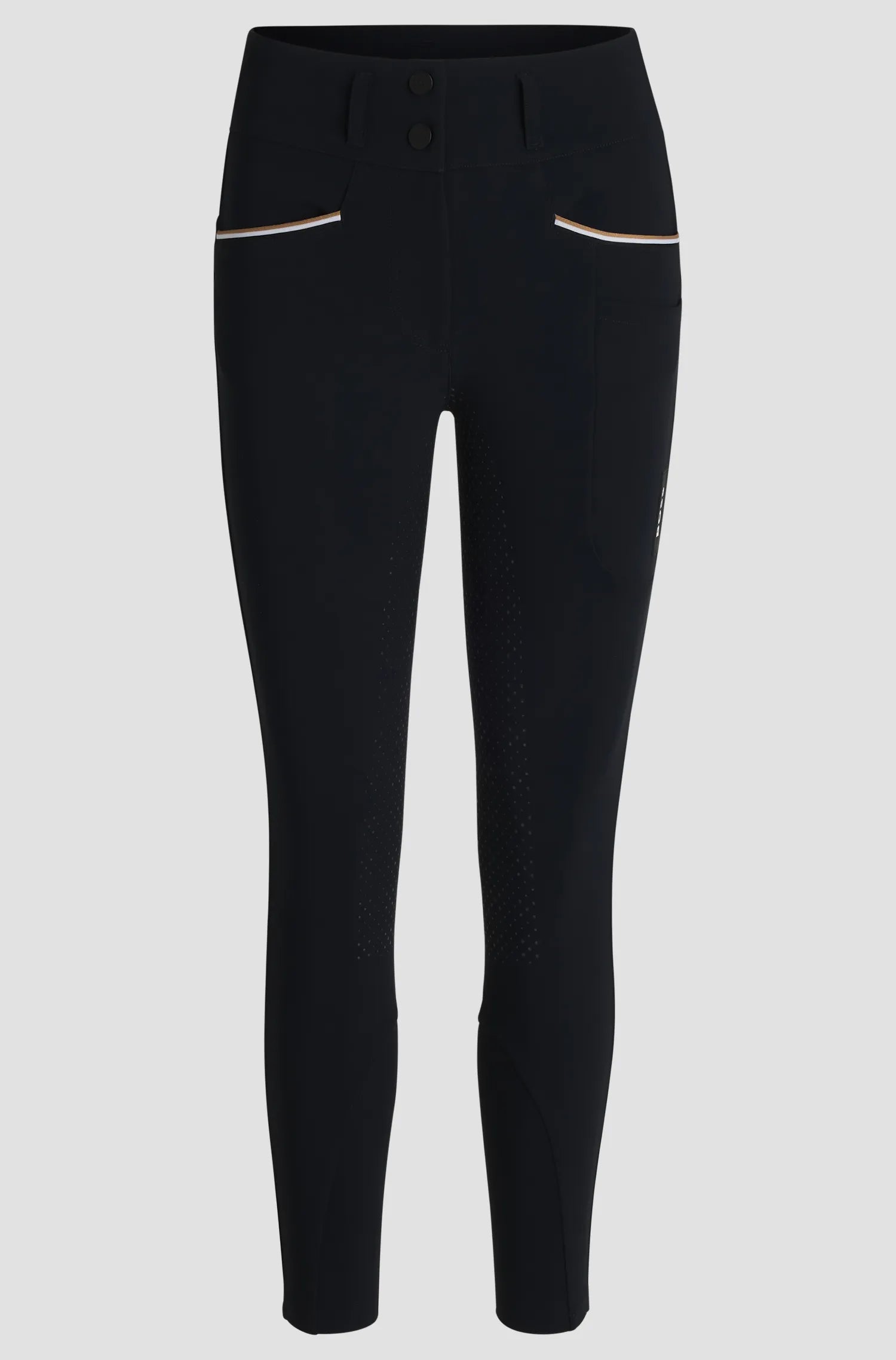 Hailey High Waist Full Grip Breeches Glitter Logo on Alexander Schill Shop, an official BOSS Equestrian Partner