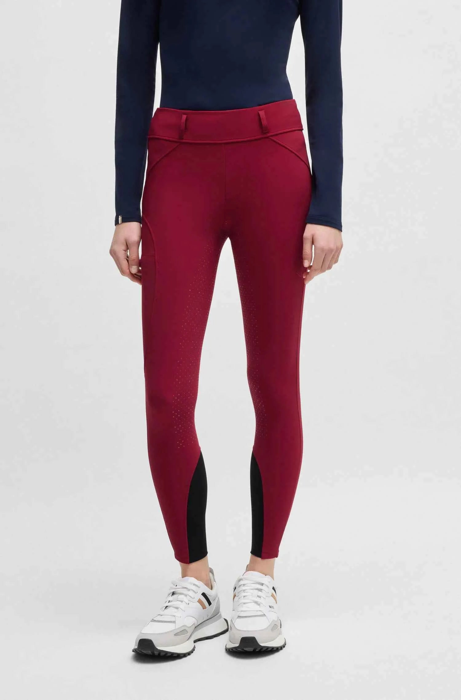 Hybrid High Waist Full Grip Breeches Glitter Logo