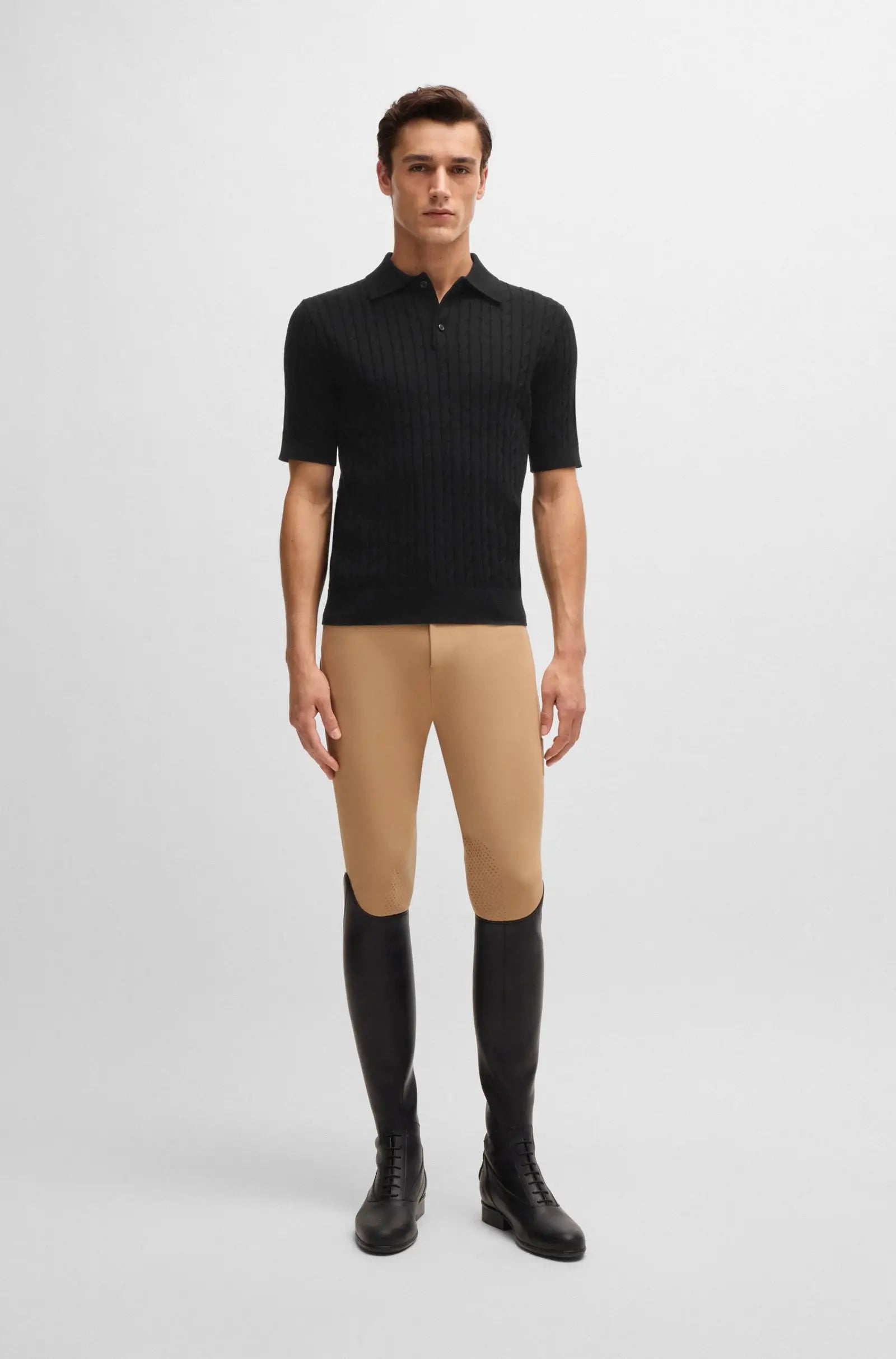 Lewis Knitwear Polo on Alexander Schill Shop, an official BOSS Equestrian Partner