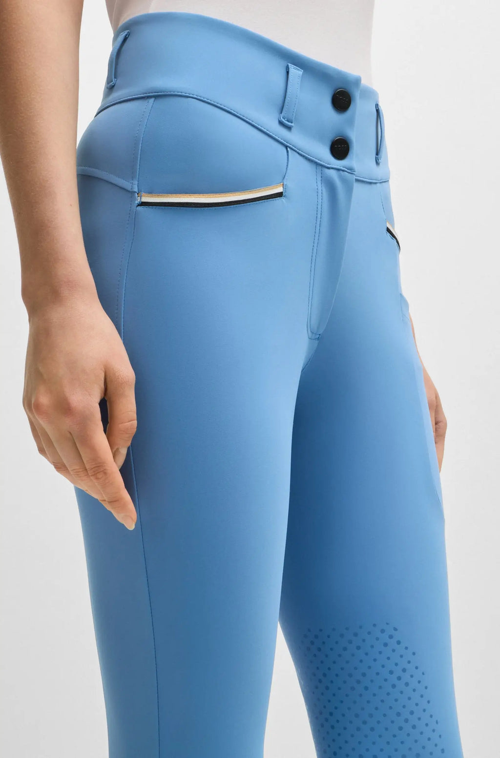 Hannah High Waist Knee Grip Breeches on Alexander Schill Shop, an official BOSS Equestrian Partner